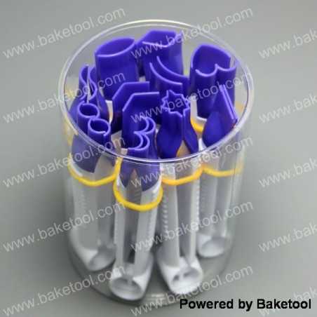 Bonnes affaires -70% : Lot de 10 pinces larges 'Baketool' Embouts Fantaisies Lisses