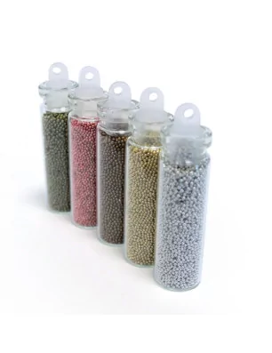 PERLES : Assortiment Mini Billes 'DTM' Métalliques Qté 5