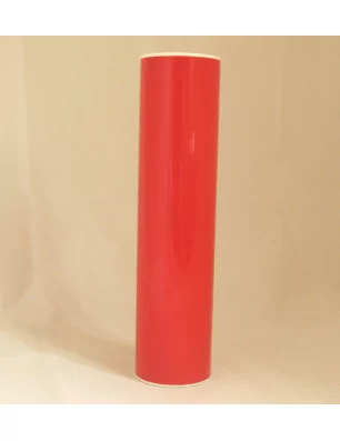 VINYLES ADHESIFS BRILLANTS : Vinyle adhésif 'Avery 500' 24.6cm x 10m Rouge Moyen Brillant