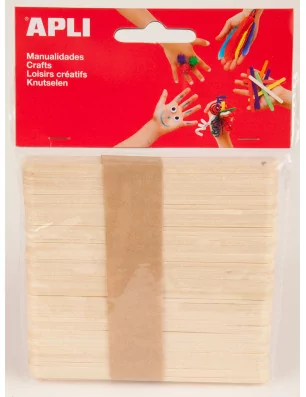 SCRAPBOOKING : Bâtonnets en bois 'Apli' Naturel