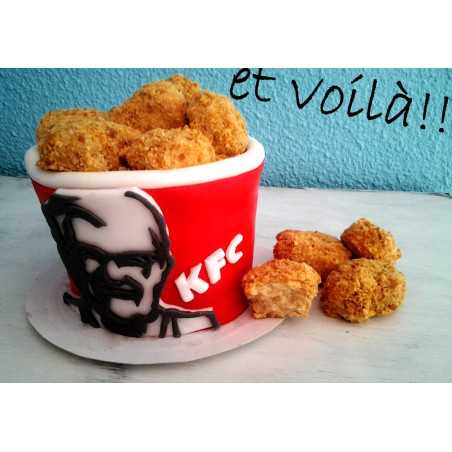 IDEES CREATIVES : Tuto - Réaliser un gâteau comme un bucket de KFC