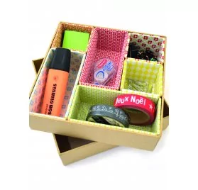 IDEES CREATIVES : Tuto : Réaliser des casiers papeterie