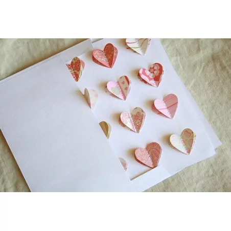 IDEES CREATIVES : Tuto : Réaliser une carte coeurs, par Madiwi