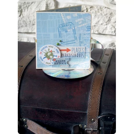 IDEES CREATIVES : Tuto : Réaliser une pochette CD globe-trotter par Toga