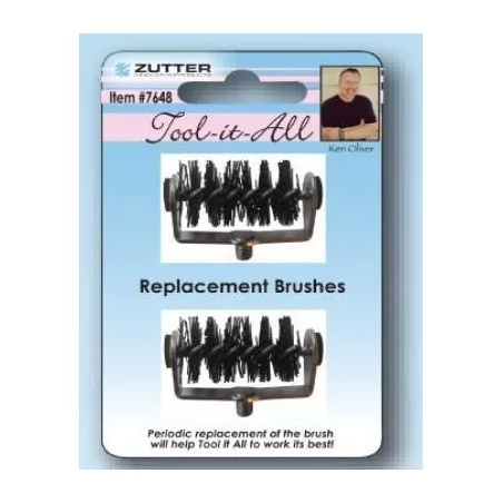 Bonnes affaires -70% : Brosses de remplacement pour Tool-it-All 'Zutter Innovative' Qté 2