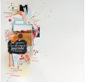 IDEES CREATIVES : Tuto : Réaliser une page de scrap' automnale, par Toga