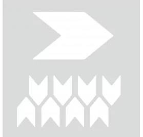 AFFAIRES : Pochoir statique 10x10 'Graine Créative' Symbole