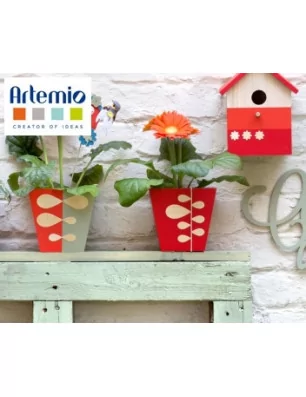 IDEES CREATIVES : Tuto : Réaliser des décos pour pot de fleur, par Artemio