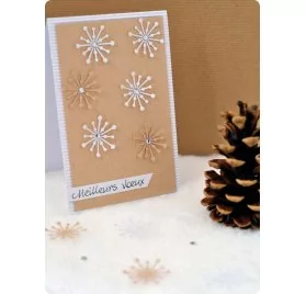 IDEES CREATIVES : Tuto : Réaliser une carte à flocons, par Toga