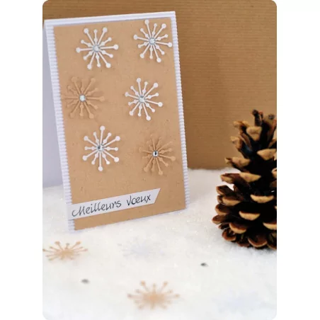 IDEES CREATIVES : Tuto : Réaliser une carte à flocons, par Toga
