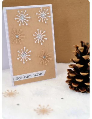 IDEES CREATIVES : Tuto : Réaliser une carte à flocons, par Toga