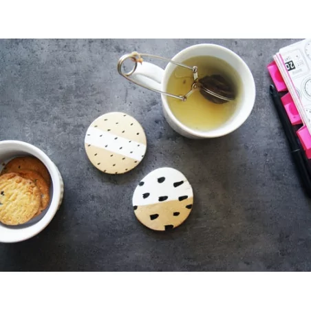 IDEES CREATIVES : Tuto : Réaliser des sous-verres graphiques, par Kit by Klo