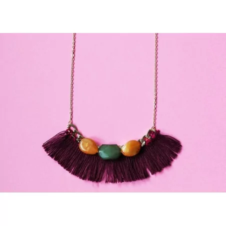 IDEES CREATIVES : Tuto : Réaliser un collier à franges, par Gwladys
