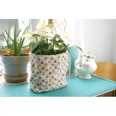 IDEES CREATIVES : Tuto : Réaliser un cache-pot en tissu, par Pin'k'up