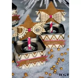 IDEES CREATIVES : Tuto : Réaliser des boites cadeaux pour le réveillon du nouvel an, par Toga
