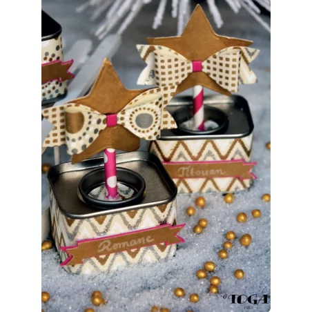 IDEES CREATIVES : Tuto : Réaliser des boites cadeaux pour le réveillon du nouvel an, par Toga