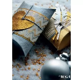 IDEES CREATIVES : Tuto : Réaliser des pillow box or et argent, par Toga