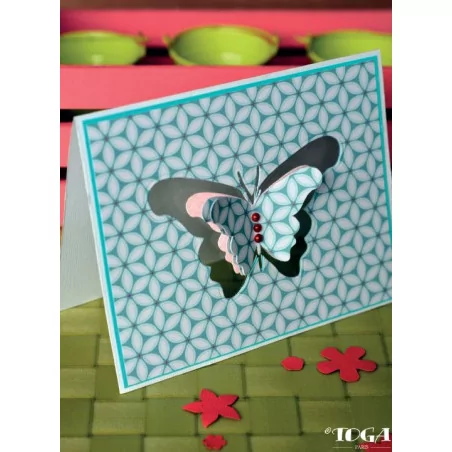IDEES CREATIVES : Tuto : Réaliser une carte papillon, par Toga