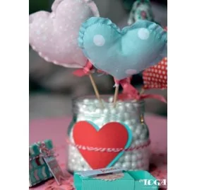 IDEES CREATIVES : Tuto : Réaliser un bouquet de coeurs, par Toga