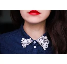 IDEES CREATIVES : Tuto : Customiser un col de chemise, par Dolly Jessy