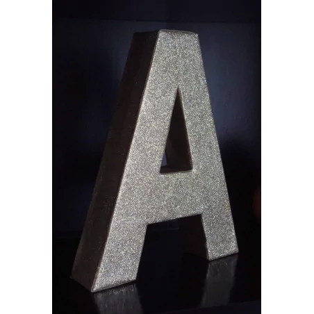 IDEES CREATIVES : Tuto : Réaliser une lettre pailleté décorative, par Laure