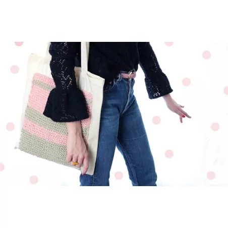 IDEES CREATIVES : Tuto : Réaliser un cabas en tricot, par Gwladys