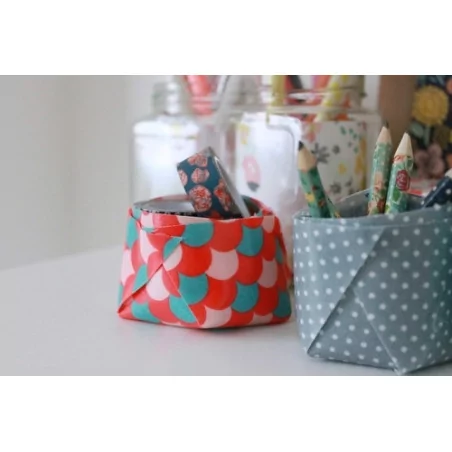 IDEES CREATIVES : Tuto : Réaliser un panier en toile cirée, par Noumea