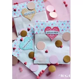 IDEES CREATIVES : Tuto : Réaliser une pochette à confettis, par Toga