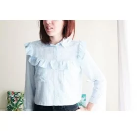IDEES CREATIVES : Tuto : Réaliser une chemise à volants, par Gwladys