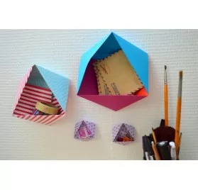 IDEES CREATIVES : Tuto : Réaliser un rangement origami, par Sophie