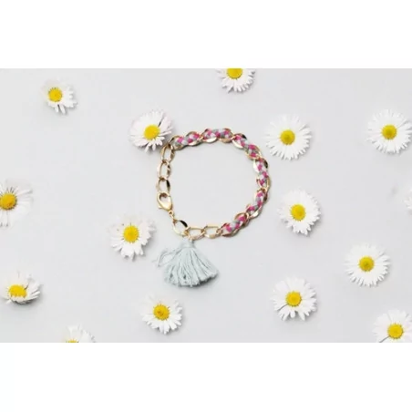 IDEES CREATIVES : Tuto : Réaliser un bracelet printanier, par Gwladys