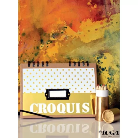 IDEES CREATIVES : Tuto : Réaliser un carnet à croquis, par Toga