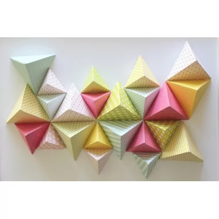 IDEES CREATIVES : Tuto : Réaliser une déco triangle 3D, par Kesi'Art