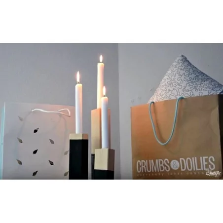 IDEES CREATIVES : Vidéo - Réaliser des bougeoirs style scandinave, par Studio Cyanotype