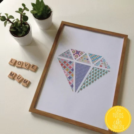 IDEES CREATIVES : Tuto : Réaliser un diamant kirigami, par Caroline