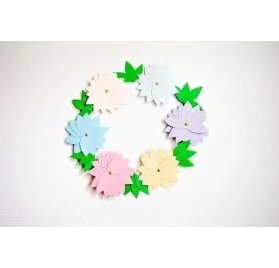 IDEES CREATIVES : Tuto : Réaliser une couronne de fleurs, par My Name Is Georges
