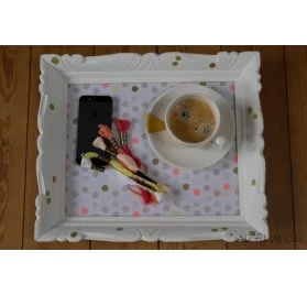 IDEES CREATIVES : Tuto : Réaliser un plateau avec un cadre, par Lili