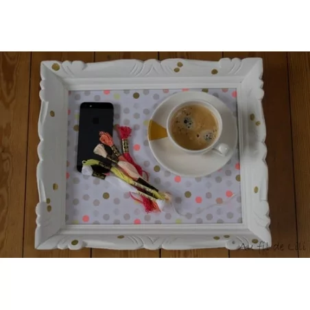 IDEES CREATIVES : Tuto : Réaliser un plateau avec un cadre, par Lili