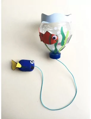 IDEES CREATIVES : Tuto : Réaliser un bilboquet Dory avec les enfants, par Moma