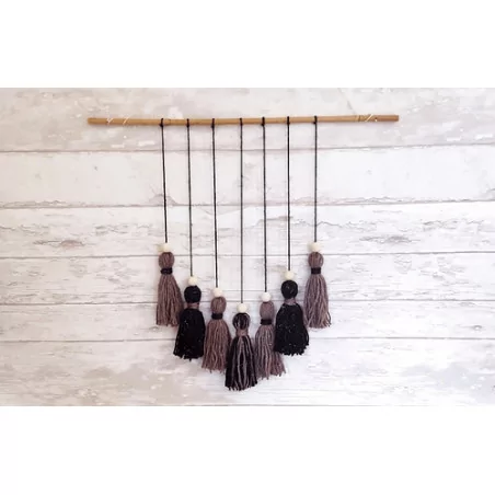 IDEES CREATIVES : Tuto : Réaliser une deco à pompons, par Violette Factory