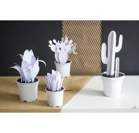 IDEES CREATIVES : Tuto : Réaliser des cactus en papier, par La Délicate Parenthèse