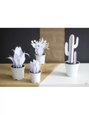 IDEES CREATIVES : Tuto : Réaliser des cactus en papier, par La Délicate Parenthèse