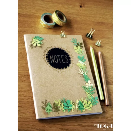 IDEES CREATIVES : Tuto : Réaliser un carnet jungle, par Toga
