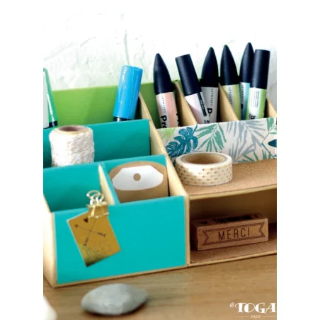 IDEES CREATIVES : Tuto : Réaliser un rangement pour bureau, par Toga
