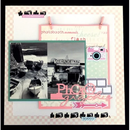 IDEES CREATIVES : Tuto : Réaliser une page sur le thème de la photo, par Toga