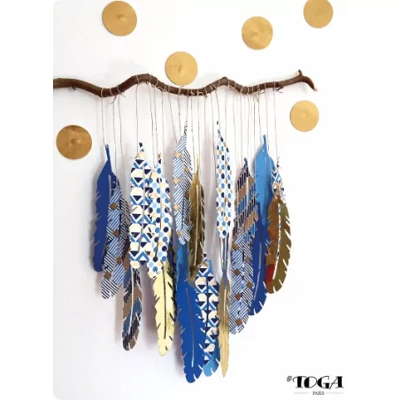 IDEES CREATIVES : Tuto : Réaliser une Branche Plumes Or de Bombay, par Toga
