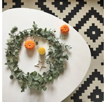 IDEES CREATIVES : Tuto : Décorer une table avec une couronne d’eucalyptus, par Caroline IDEES CREATIVES : Tuto : Décorer une table avec une couronne d’eucalyptus, par Caroline