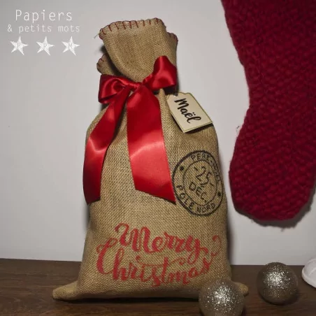 IDEES CREATIVES : Tuto : Customiser soi-même un sac style "hotte du père noël", par Laure