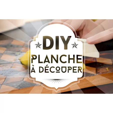 IDEES CREATIVES : Tuto vidéo - une planche à découper décorée avec un motif géométrique pyrogravé., par Studio Cyanotype