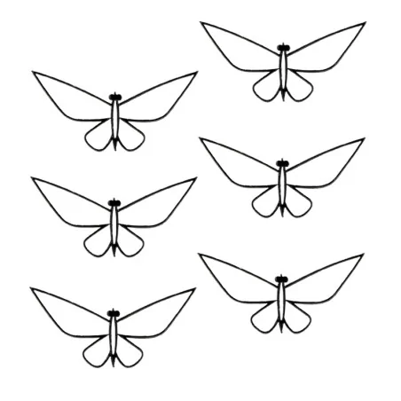 Bonnes affaires -70% : Autocollants 3D 'Richard Garay - Origami Love ' Ori Wings Qté 6